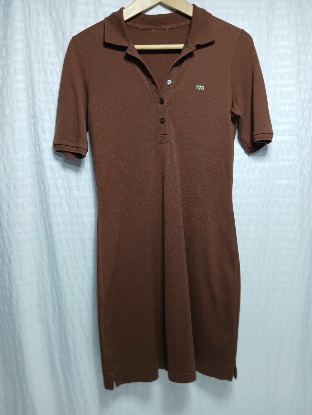Lacoste Ladies Slim Fit Short Sleeve Polo Dress. Size 34(2) (XS)
